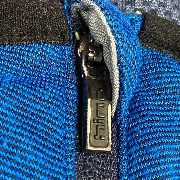 Hind 24/7 run Long sleeve three-quarter performance top blue black 3M large - Picture 8 of 14